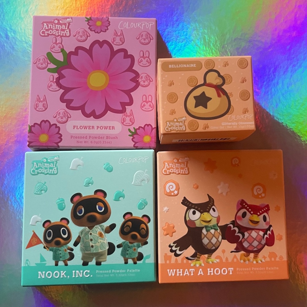 animal crossing colourpop makeup